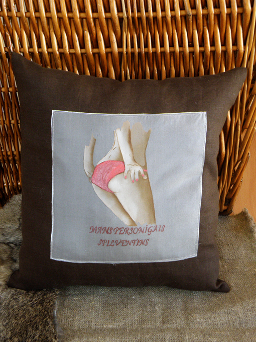 Hand painted personalized pillow