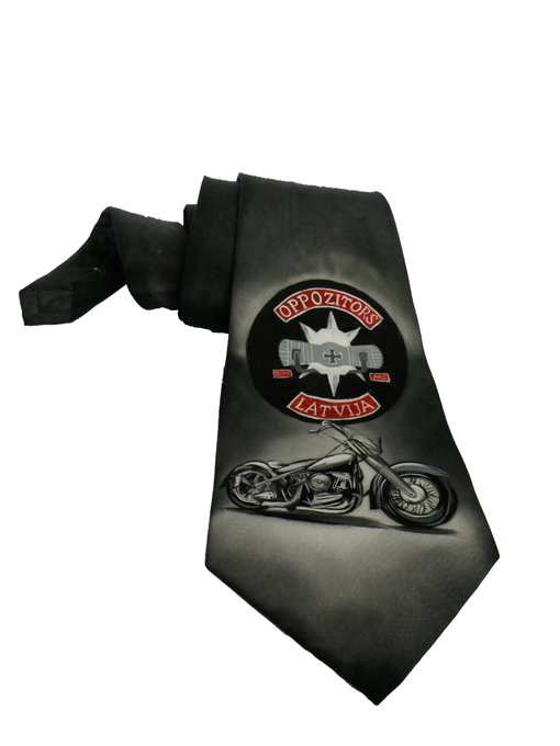 Apgleznota kaklasaite vīrietim Harley Davidson